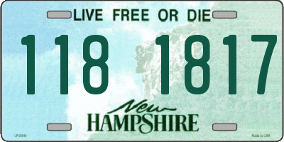 NH license plate 1181817