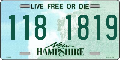 NH license plate 1181819