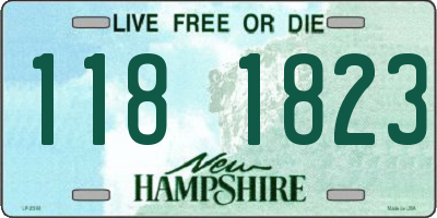 NH license plate 1181823
