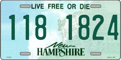 NH license plate 1181824