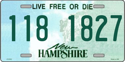 NH license plate 1181827