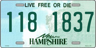 NH license plate 1181837