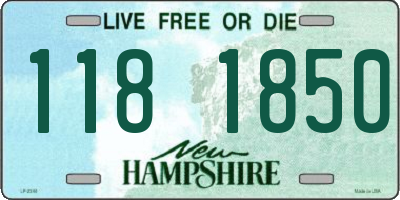NH license plate 1181850