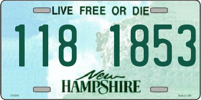 NH license plate 1181853