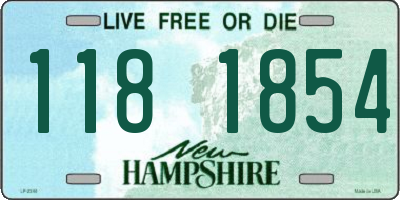 NH license plate 1181854