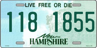 NH license plate 1181855