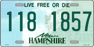 NH license plate 1181857