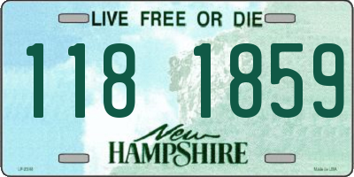 NH license plate 1181859