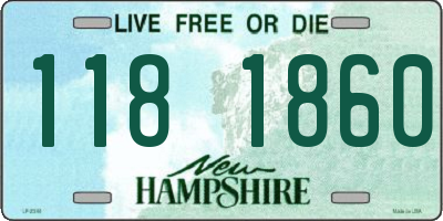 NH license plate 1181860