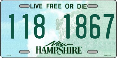 NH license plate 1181867