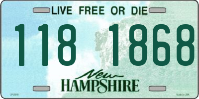 NH license plate 1181868