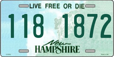 NH license plate 1181872