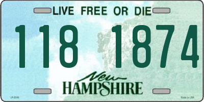 NH license plate 1181874