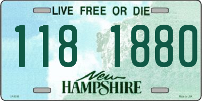 NH license plate 1181880