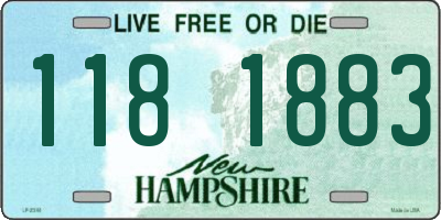 NH license plate 1181883