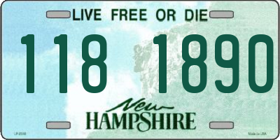 NH license plate 1181890