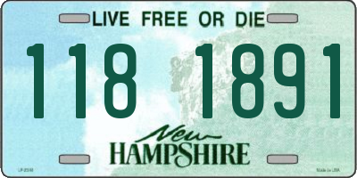 NH license plate 1181891