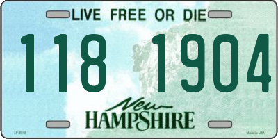 NH license plate 1181904