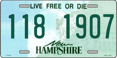 NH license plate 1181907