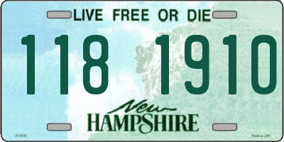 NH license plate 1181910