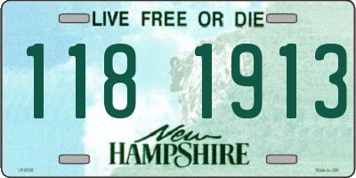 NH license plate 1181913