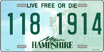 NH license plate 1181914
