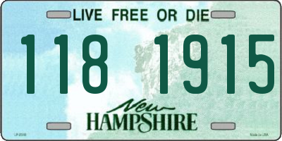 NH license plate 1181915