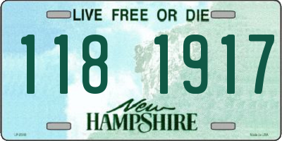 NH license plate 1181917