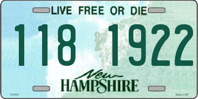 NH license plate 1181922