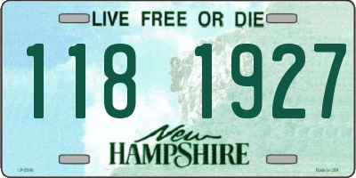 NH license plate 1181927