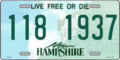 NH license plate 1181937