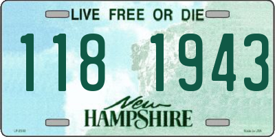 NH license plate 1181943