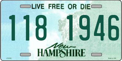 NH license plate 1181946