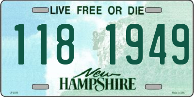 NH license plate 1181949