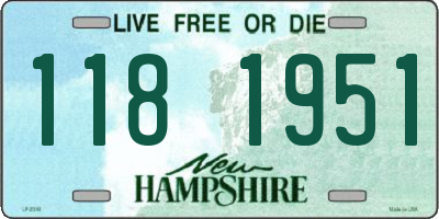 NH license plate 1181951