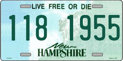 NH license plate 1181955