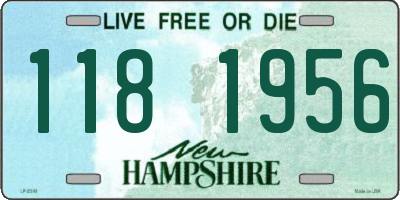 NH license plate 1181956