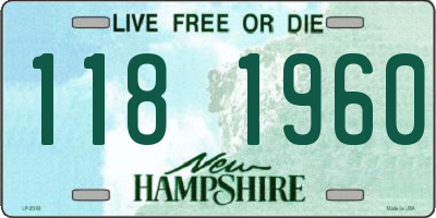 NH license plate 1181960