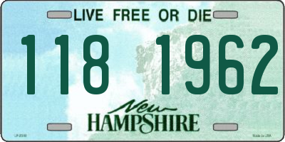 NH license plate 1181962