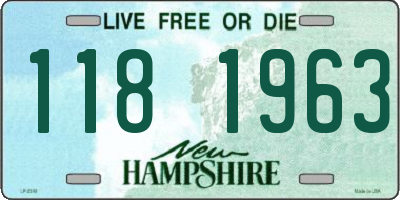 NH license plate 1181963