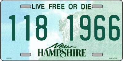 NH license plate 1181966