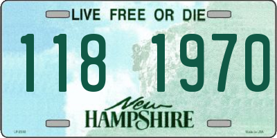 NH license plate 1181970