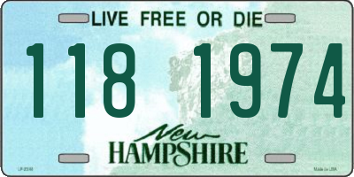 NH license plate 1181974
