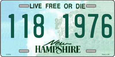 NH license plate 1181976