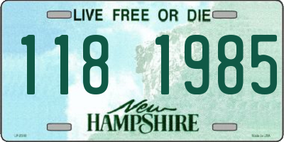 NH license plate 1181985