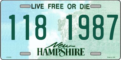 NH license plate 1181987