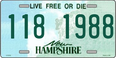 NH license plate 1181988
