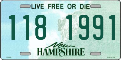 NH license plate 1181991