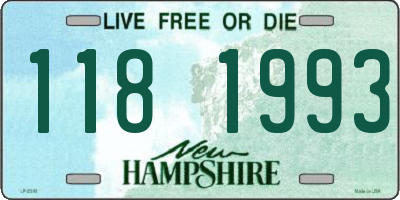 NH license plate 1181993