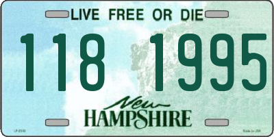 NH license plate 1181995